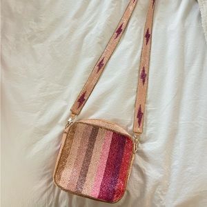 Beaded pink purse